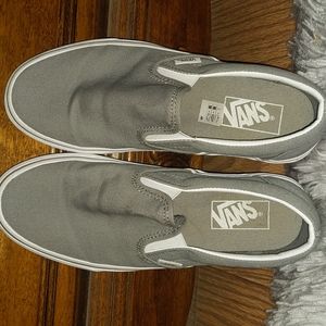 Slip-on gray Vans Women's 8